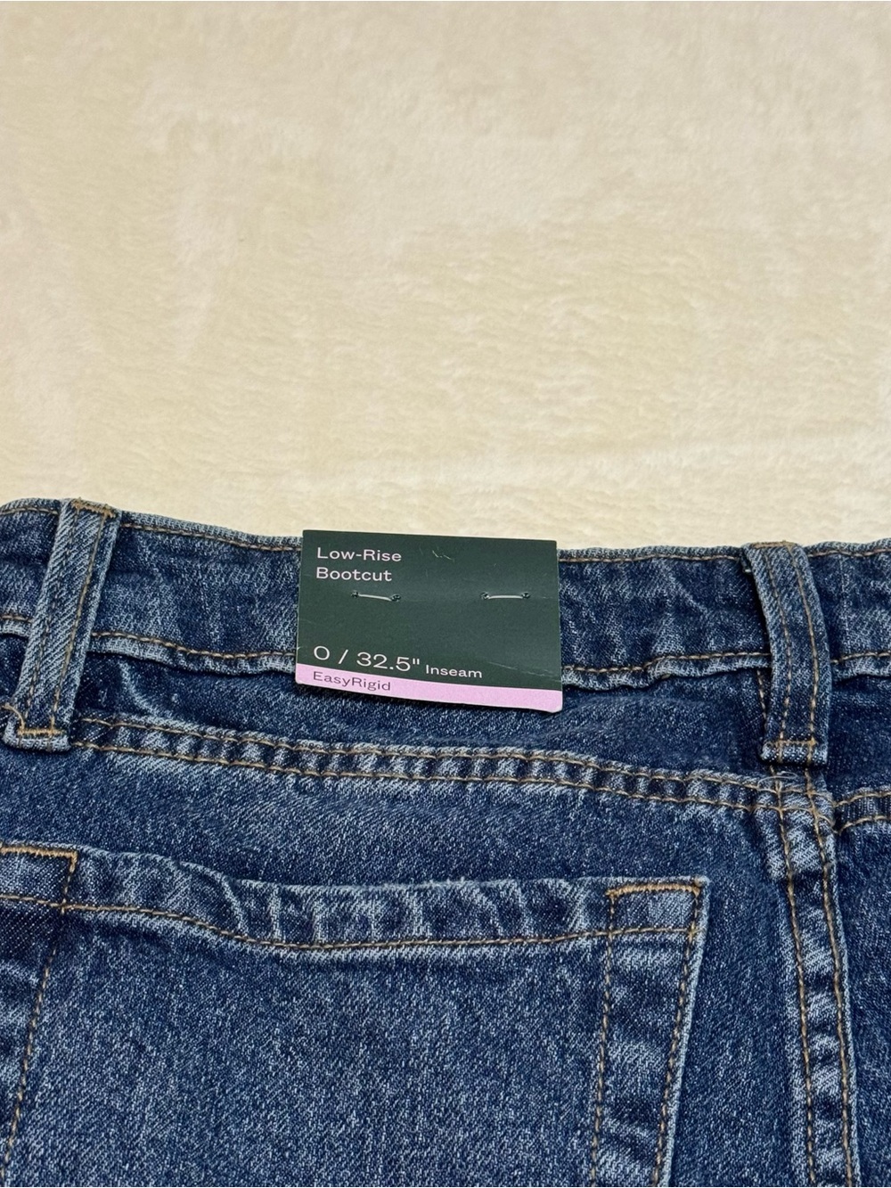 NWT Women's Wild Fable Low-Rise Boot Cut Blue Denim Jeans Size 0 - Picture 5 of 7